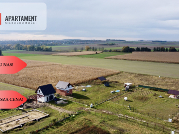 Działka z murowanym Domkiem 30m2. Blisko Wrocławia