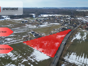 Działka budowlana przy drodze krajowej nr 20!!