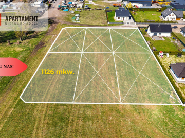 Krążkowo–działka z warunkami zabudowy, 1126 mkw
