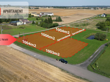 Tylko u nas! cztery działki, spokojna okolica