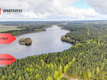 Duża działka nad jeziorem, warunki zabudowy.