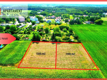 PIĘKNA DZIAŁKA Z MPZP TOPORZYSKO 1500m