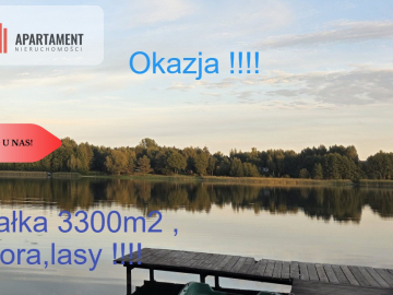 Działka blisko jeziora ,las, 3300m2
