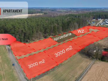 Działki przy lesie, spokój i cisza