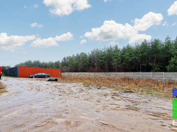 Widzew - działka do wynajęcia 1100 m2 kontenery