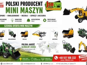 Osprzęt Rolniczy Budowlany + Koparki Ładowarki Wozidła JSB