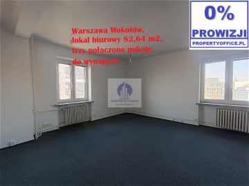 Mokotów: lokal biurowy 82,64m2 do wynajęcia