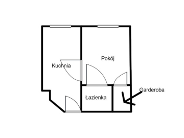 Kawalerka po remoncie - PARTER