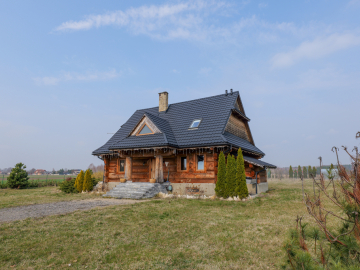 Kłobuck, ul. Leśna | Dom z bali w Kłobucku