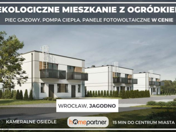 Energooszczędne mieszkanie z ogródkiem na Jagodnie!