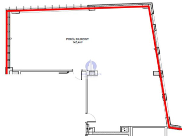 Mokotów: lokal biurowy 166,61 m2 do wynajęcia
