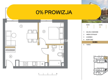 41m2 2pok + balkon / winda 