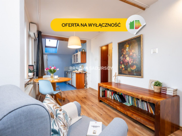 27m2 z piwnicą, klimatyzacją i widokiem na Kopiec