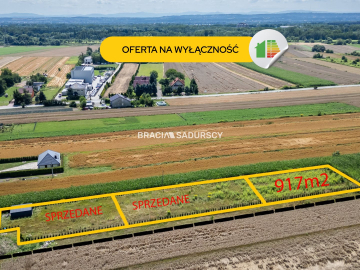 Ogrodzona działka 917m2 Glinik 