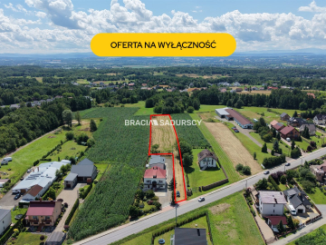 Działka z projektem na 5 bliźniaków 