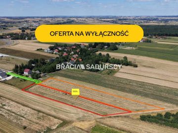 Duża działka z ogromnym potencjałem wzrostu wartości - tylko 1,5 km od węzła S7 i 15 min od Krakowa!   

 Szukasz bezpiecznej l