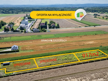 Ogrodzona działka 917m2 Glinik 