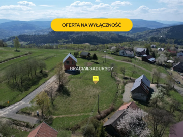 Działka budowlana o pow. 1596 m2  Krzeszów, gm. Stryszawa. 
Widokowa działka  położona w malowniczym Krzeszowie  w okolicy Besk