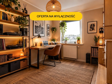 Dwupoziomowe mieszkanie z tarasem i balkonem.