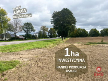 Działka inwestycyjna przy drodze