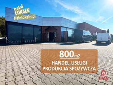 Budynek 800 m2  handel-usługi-produkcja