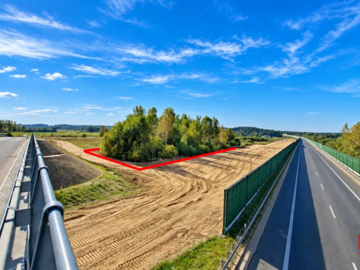 Działka usługowa przy S19