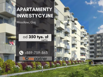 Apartamenty wykończone pod klucz Wrocław Gaj!