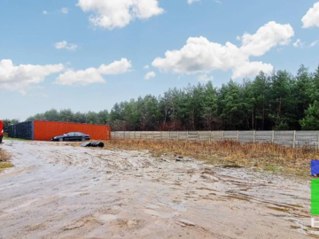 Widzew - działka do wynajęcia 1100 m2 kontenery